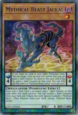 Image of Mythical Beast Jackal (EXFO-EN022) - Extreme Force 1st Edition