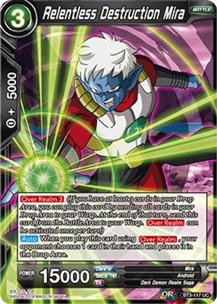 Image of Relentless Destruction Mira (BT3-117) - Cross Worlds Foil