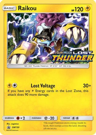 Image of Raikou SM150  - Holofoil SM Promos - Promo
