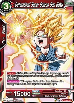 Image of Determined Super Saiyan Son Goku (BT3-005) - Cross Worlds