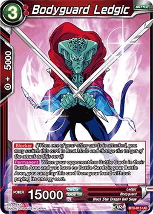 Image of Bodyguard Ledgic (BT3-015) - Cross Worlds
