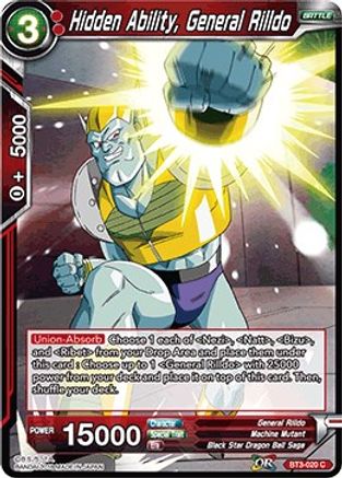 Image of Hidden Ability, General Rilldo (BT3-020) - Cross Worlds Foil