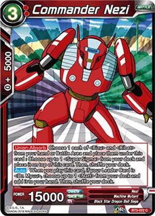 Image of Commander Nezi (BT3-022) - Cross Worlds