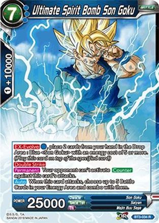 Image of Ultimate Spirit Bomb Son Goku (BT3-034) - Cross Worlds