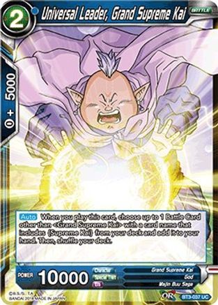 Image of Universal Leader, Grand Supreme Kai (BT3-037) - Cross Worlds Foil