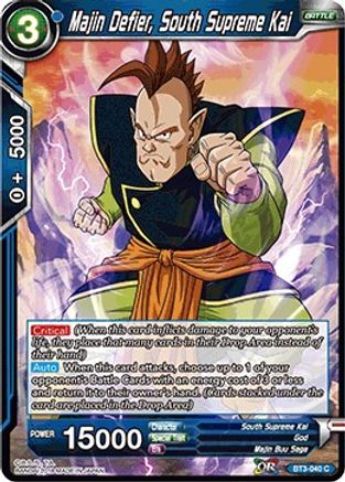 Image of Majin Defier, South Supreme Kai (BT3-040) - Cross Worlds