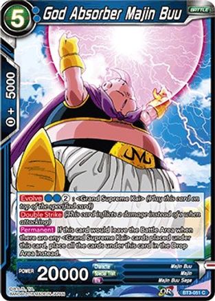 Image of God Absorber Majin Buu (BT3-051) - Cross Worlds Foil