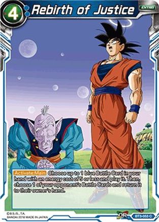 Image of Rebirth of Justice (BT3-053) - Cross Worlds Foil