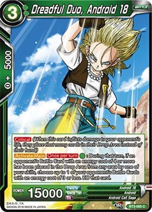 Image of Dreadful Duo, Android 18 (BT3-065) - Cross Worlds