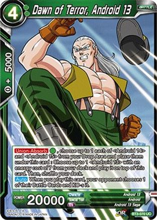 Image of Dawn of Terror, Android 13 (2018) (BT3-070) - Cross Worlds Foil