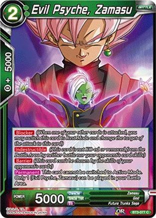 Image of Evil Psyche, Zamasu (BT3-077) - Cross Worlds