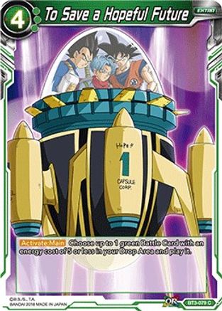 Image of To Save a Hopeful Future (BT3-079) - Cross Worlds