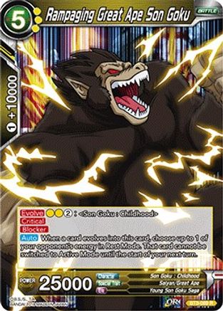 Image of Rampaging Great Ape Son Goku (BT3-089) - Cross Worlds