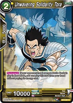 Image of Unwavering Solidarity Tora (BT3-097) - Cross Worlds Foil