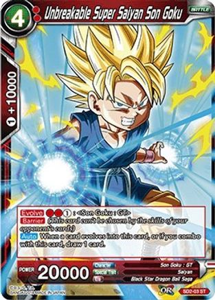 Image of Unbreakable Super Saiyan Son Goku (SD2-03) - Cross Worlds