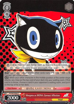Image of Morgana as MONA: Earnest Affection (P5/S45-E065 C) - Persona 5