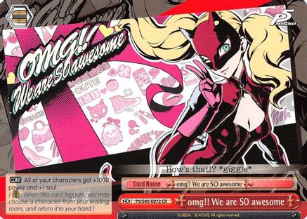 Image of omg!! We are SO awesome (P5/S45-E072 CR) - Persona 5