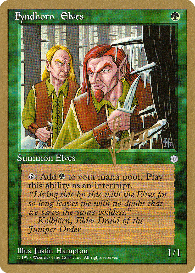 Image of Fyndhorn Elves - 1996 Bertrand Lestree (ICE) (WCD-) - Pro Tour Collector Set
