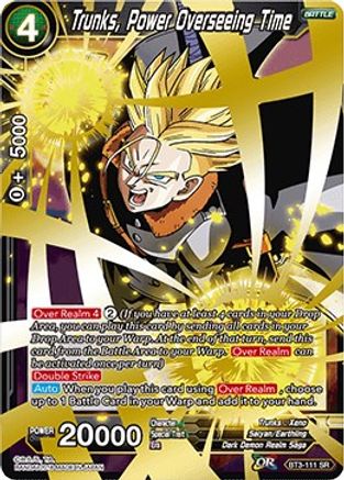 Image of Trunks, Power Overseeing Time (BT3-111) - Cross Worlds