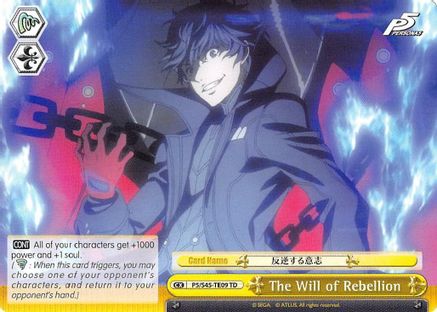 Image of The Will of Rebellion (P5/S45-TE09 TD) - Persona 5