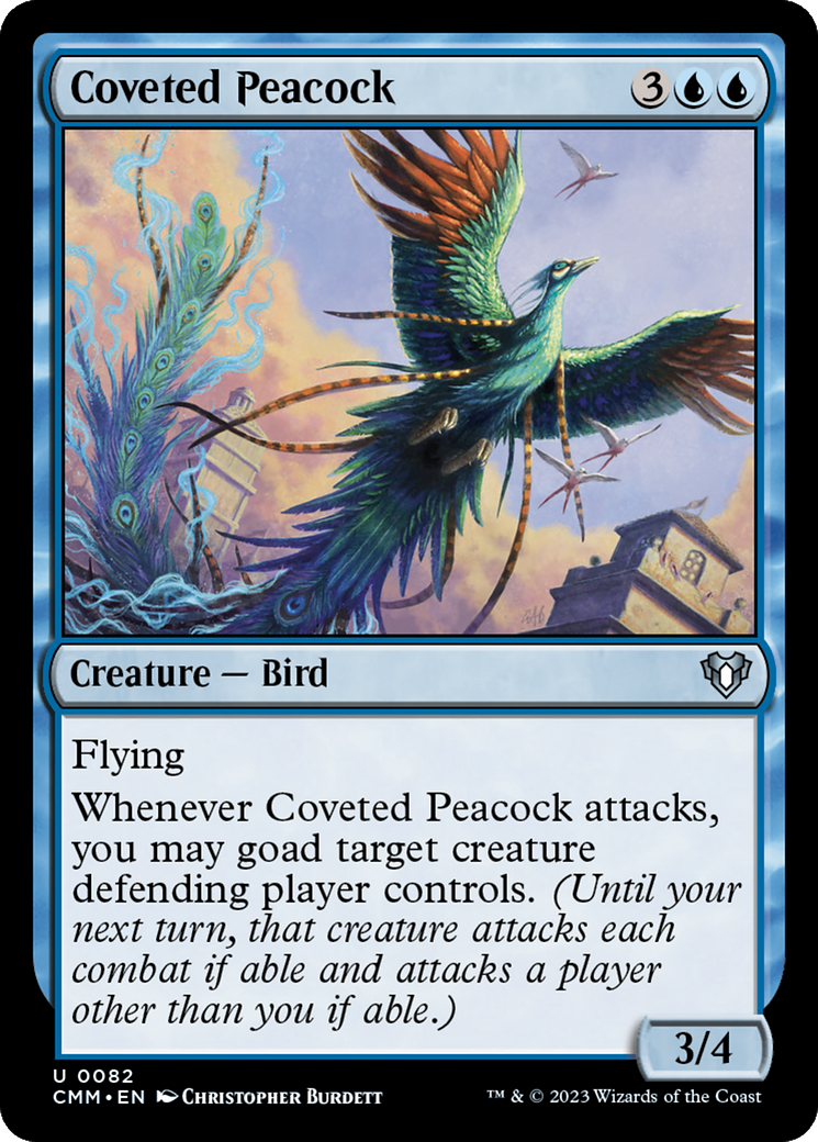 Image of Coveted Peacock (CMM-082) - Commander Masters Foil