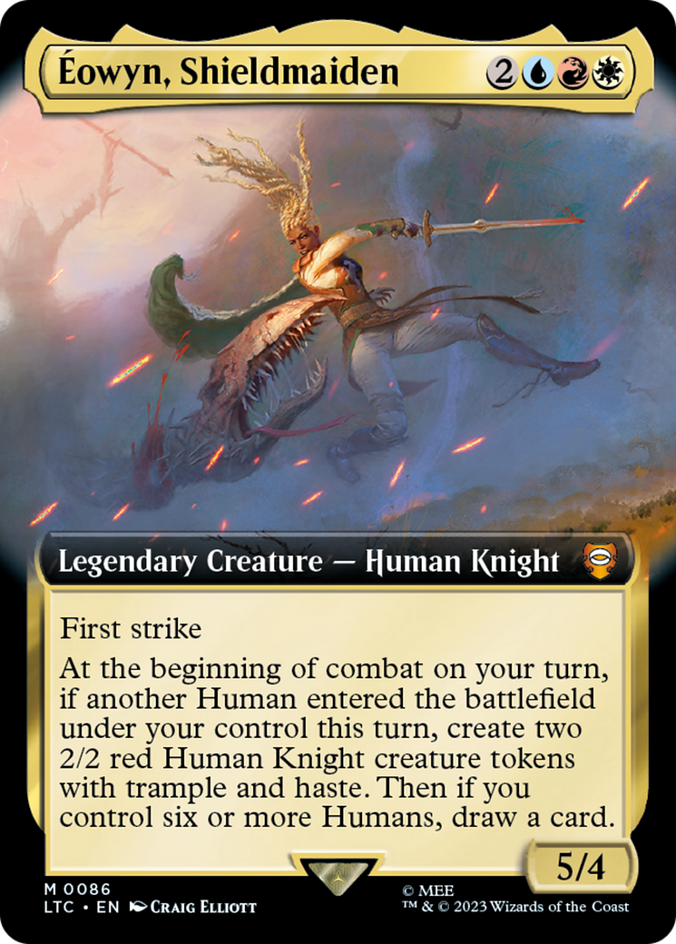 Image of Eowyn, Shieldmaiden (Extended Art) (LTC-086) - Tales of Middle-earth Commander: (Extended Art)