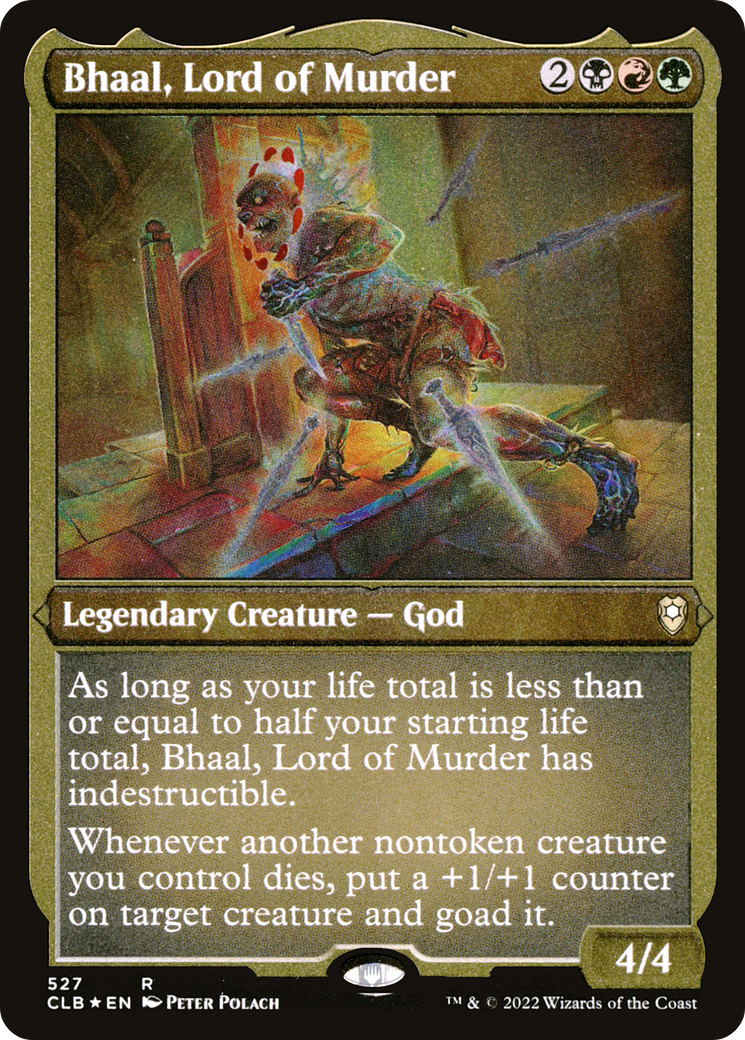 Image of Bhaal, Lord of Murder (CLB-527) - Commander Legends: Battle for Baldur's Gate Etched Foil