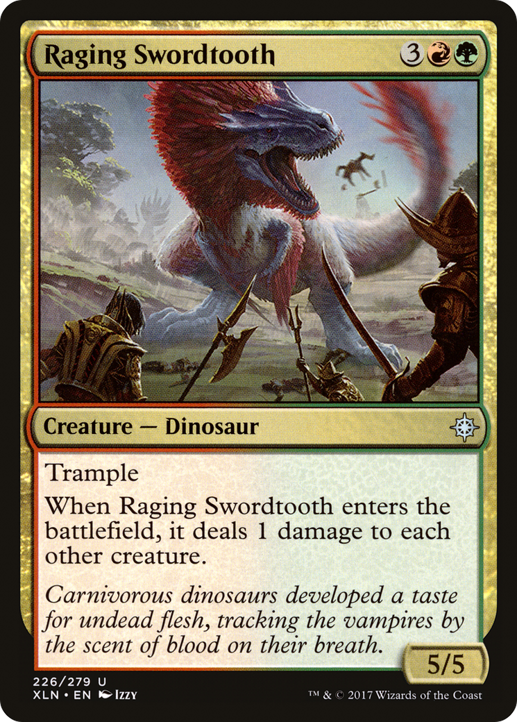 Image of Raging Swordtooth (XLN-226) - Ixalan Foil