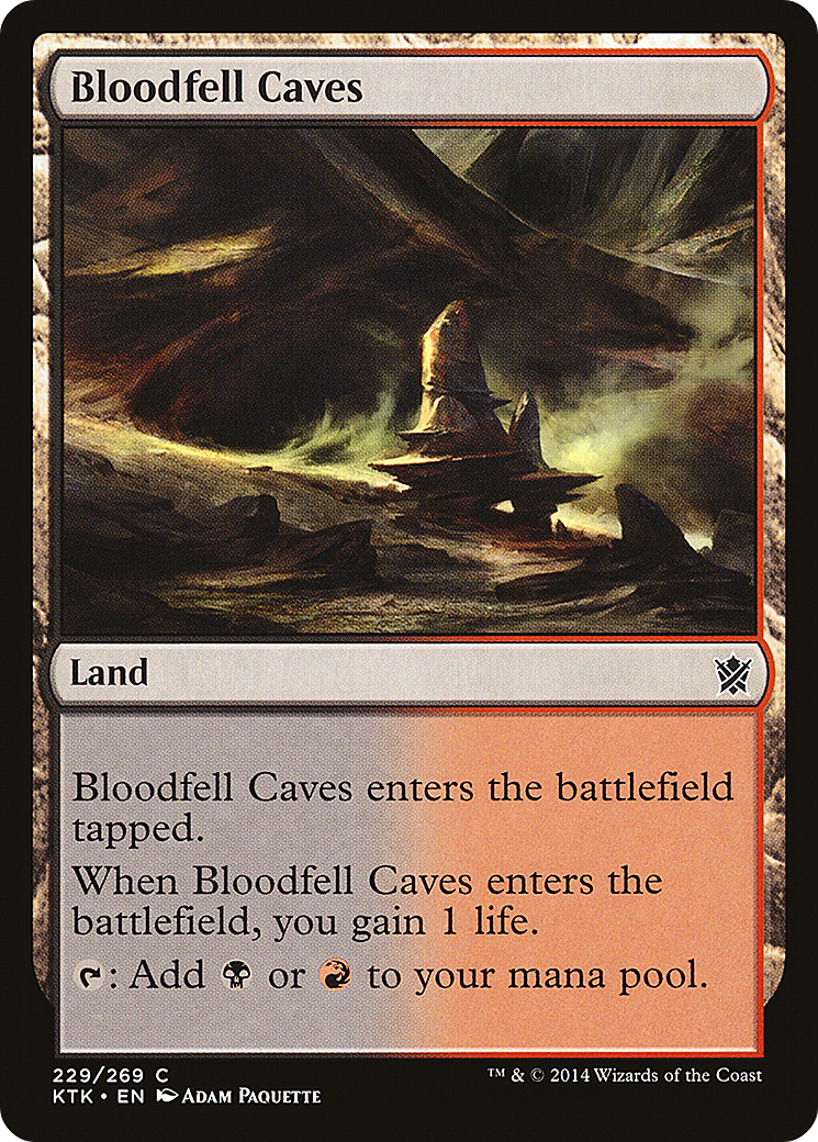 Image of Bloodfell Caves (KTK-229) - Khans of Tarkir Foil