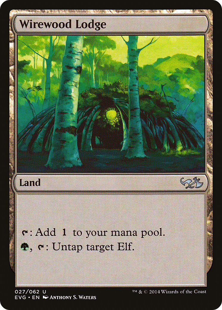 Image of Wirewood Lodge (DD3-) - Duel Decks Anthology: Elves vs. Goblins Foil