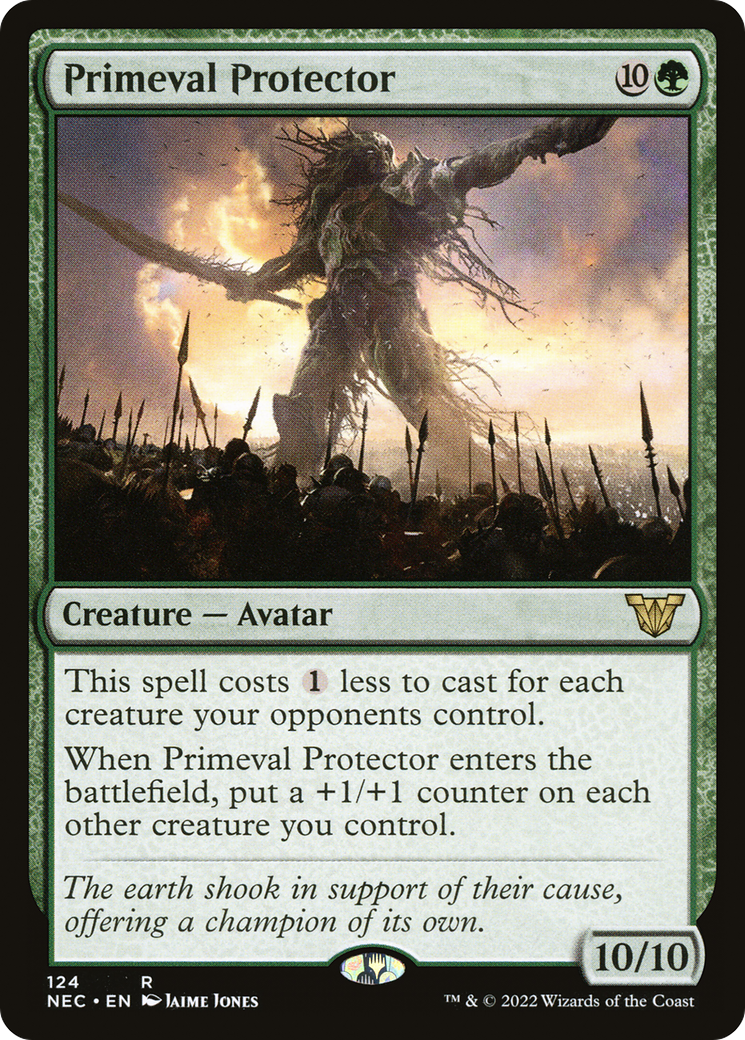 Image of Primeval Protector (NEC-124) - Neon Dynasty Commander