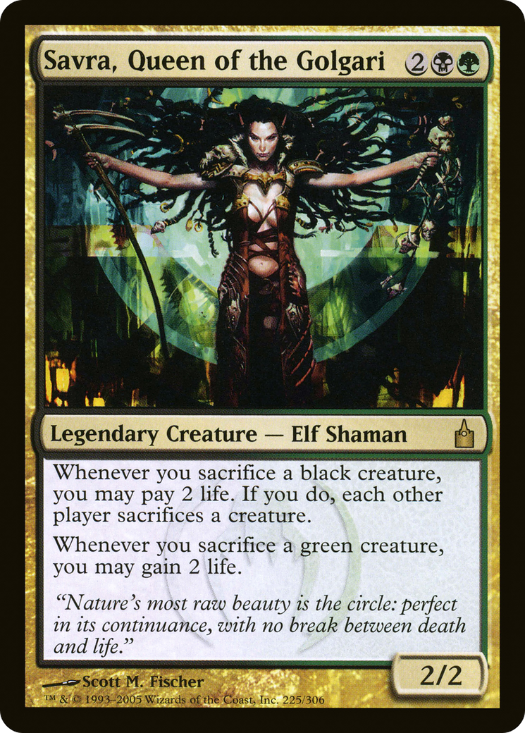 Image of Savra, Queen of the Golgari (RAV-225) - Ravnica: City of Guilds