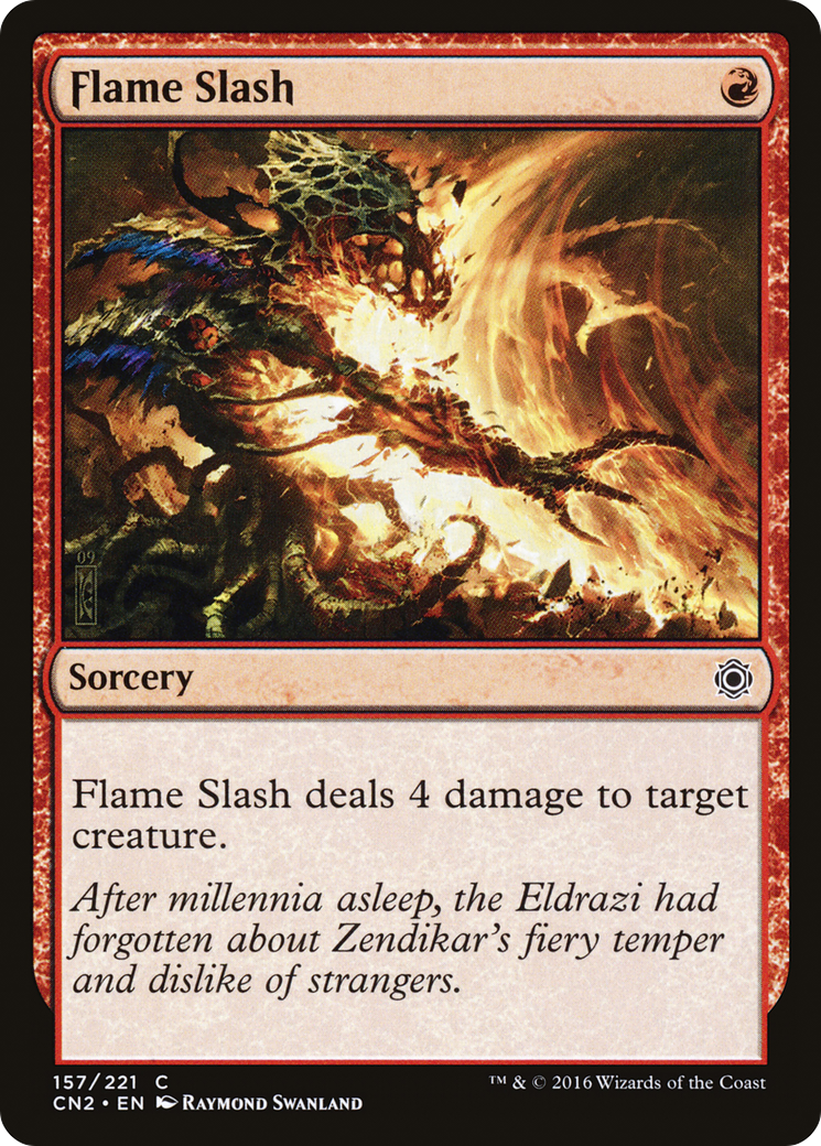 Image of Flame Slash (CN2-157) - Conspiracy: Take the Crown Foil