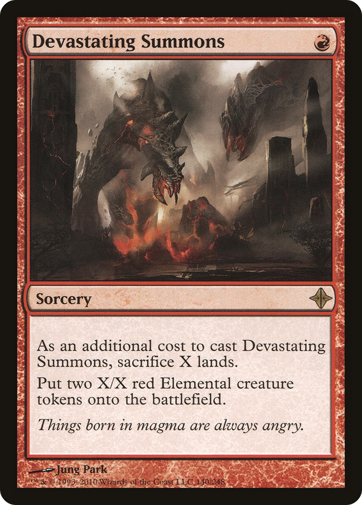 Image of Devastating Summons (ROE-140) - Rise of the Eldrazi Foil
