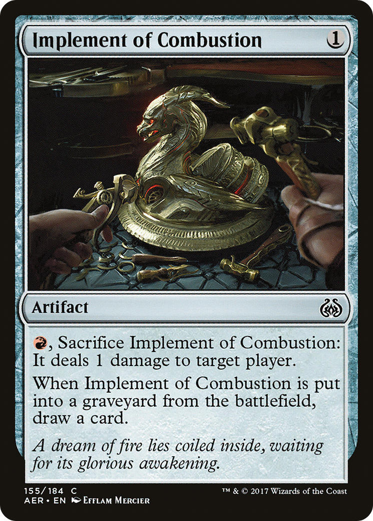 Image of Implement of Combustion (AER-155) - Aether Revolt Foil