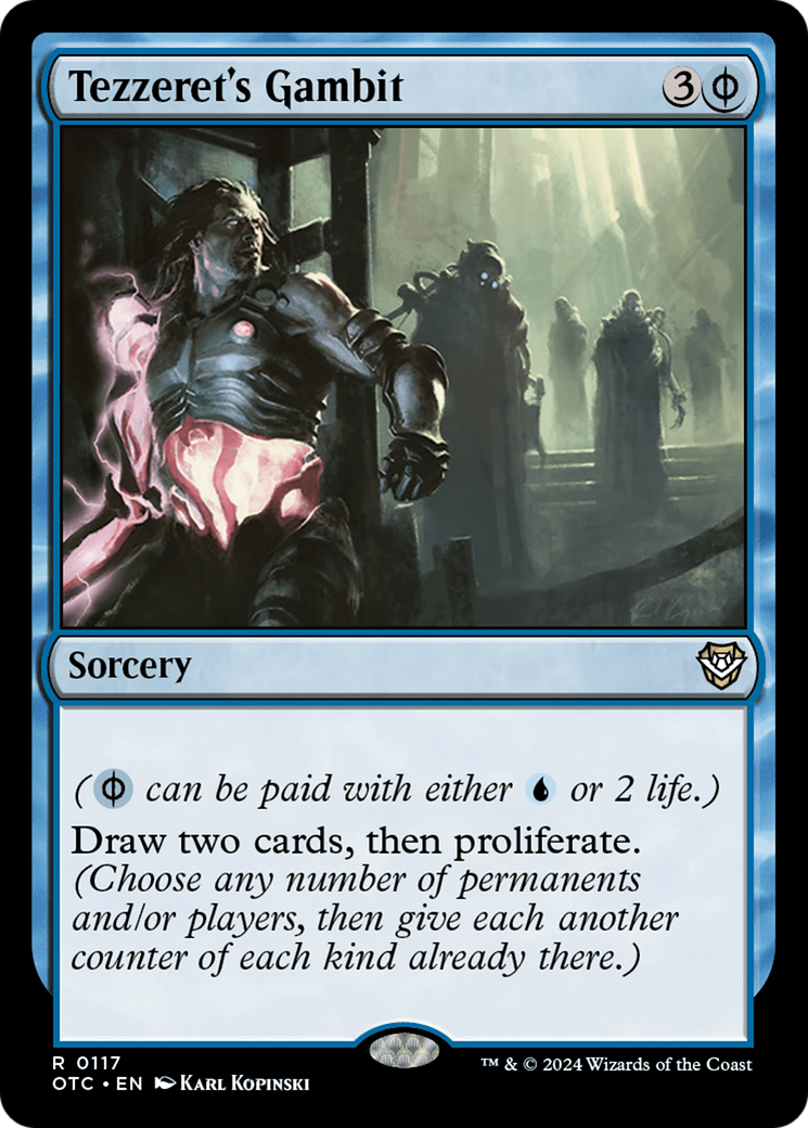 Image of Tezzeret's Gambit (OTC-117) - Outlaws of Thunder Junction Commander