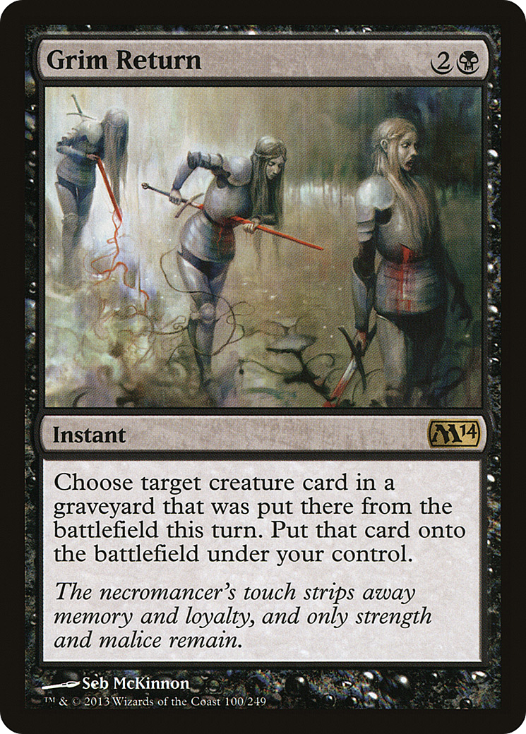Image of Grim Return (M14-100) - Magic 2014 Foil