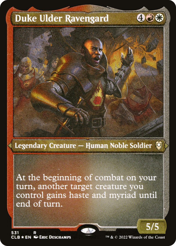 Image of Duke Ulder Ravengard (CLB-531) - Commander Legends: Battle for Baldur's Gate Etched Foil