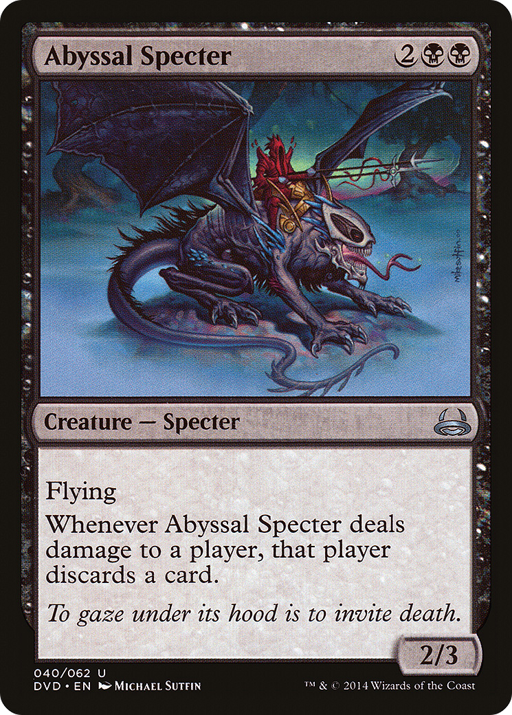 Image of Abyssal Specter (DD3-040) - Duel Decks Anthology: Divine vs. Demonic