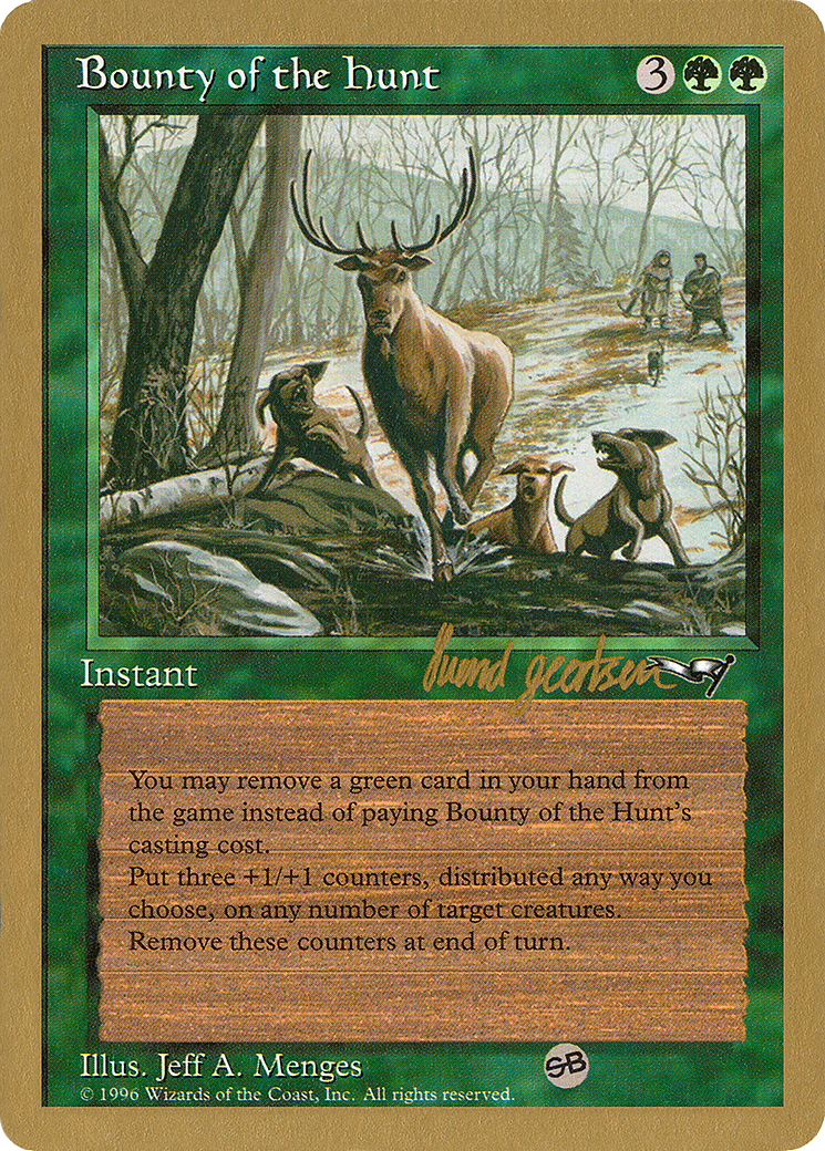 Image of Bounty of the Hunt - 1997 Svend Geertsen (ALL) (SB) (WCD-) - World Championship Decks 1997