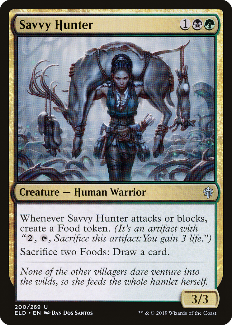 Image of Savvy Hunter (ELD-200) - Throne of Eldraine Foil