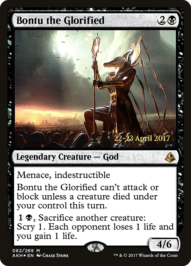 Image of Bontu the Glorified (PRE-082) - Amonkhet Promos Foil