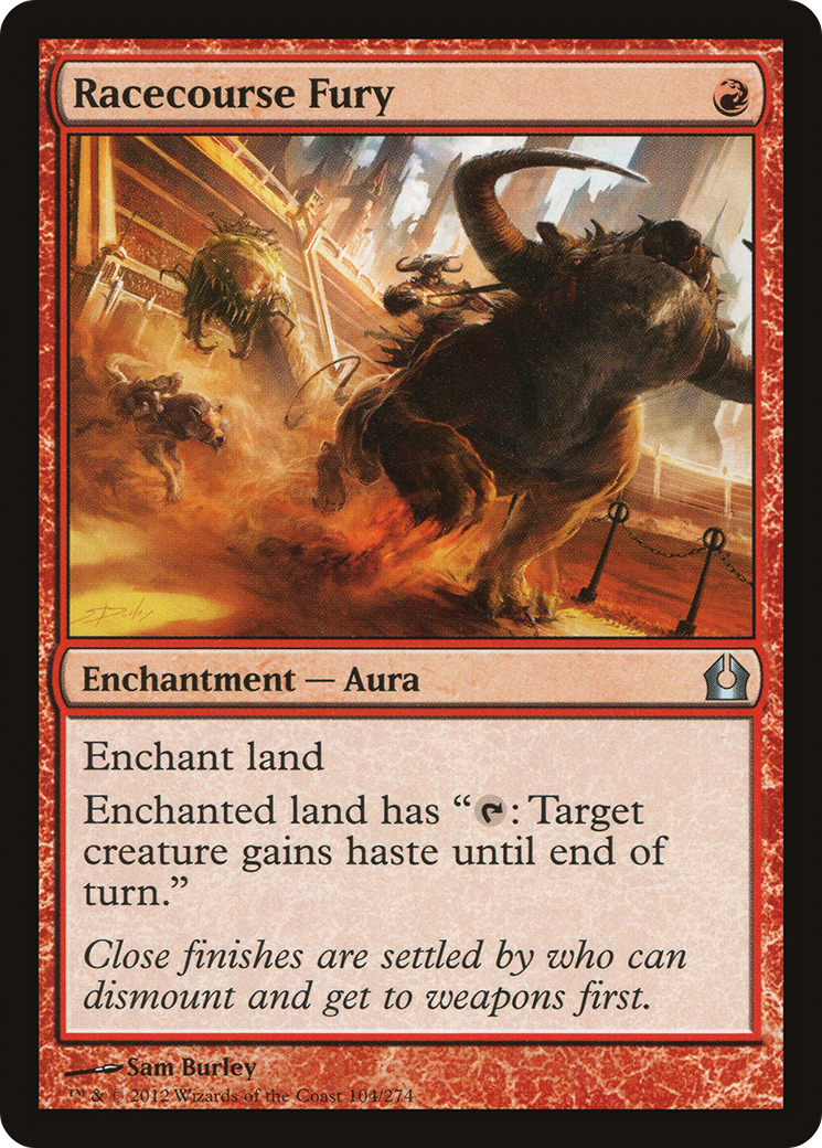 Image of Racecourse Fury (RTR-104) - Return to Ravnica Foil