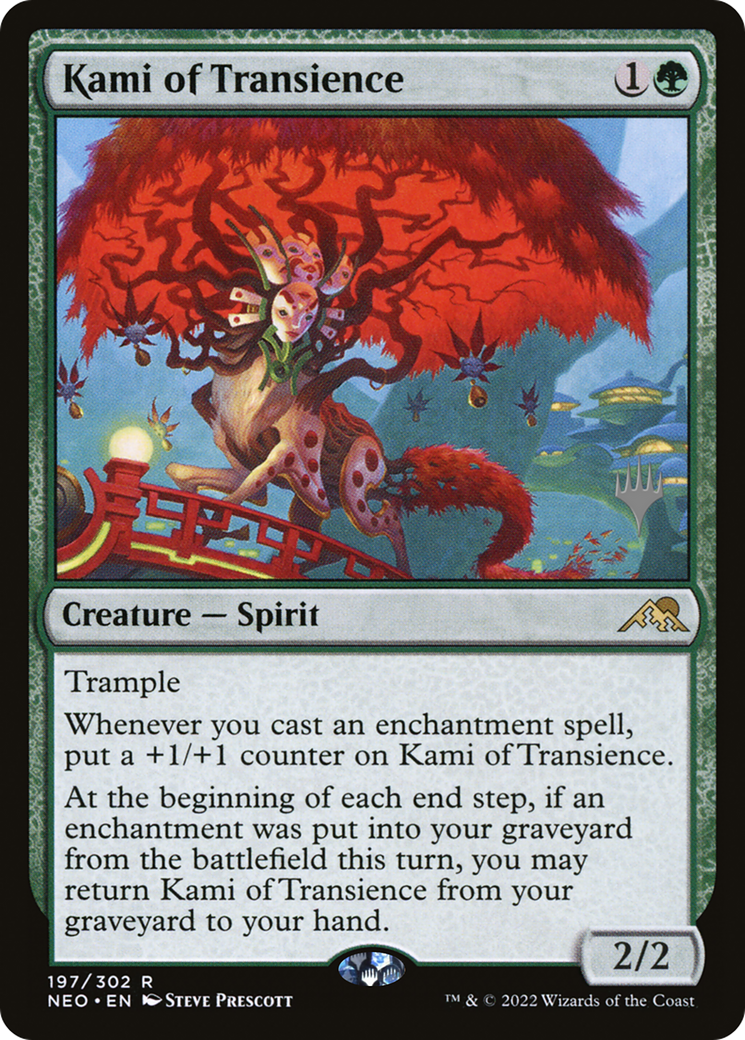 Image of Kami of Transience (PPNEO-197) - Kamigawa: Neon Dynasty Promos Foil