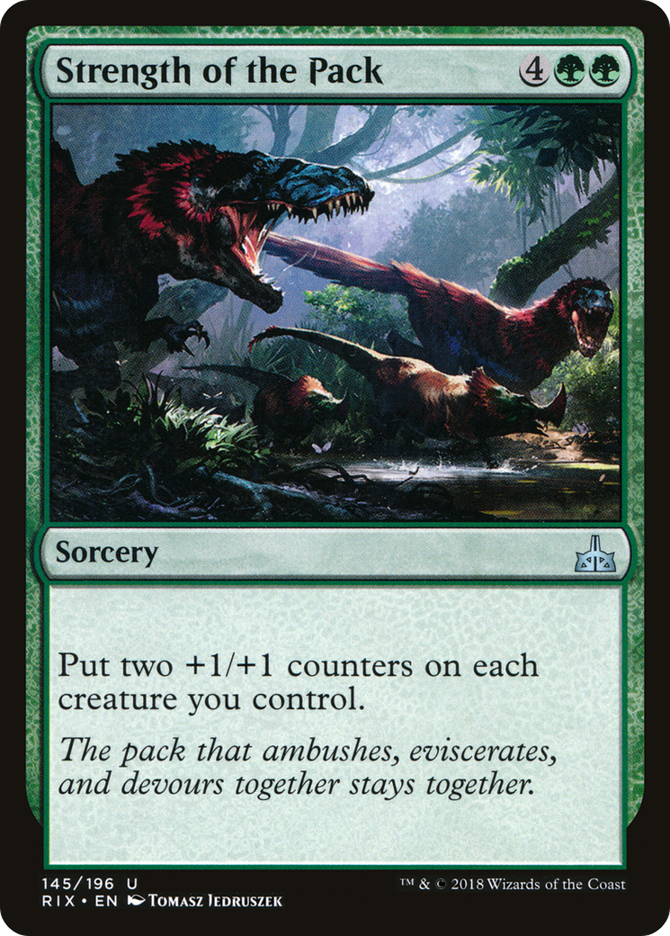 Image of Strength of the Pack (RIX-145) - Rivals of Ixalan