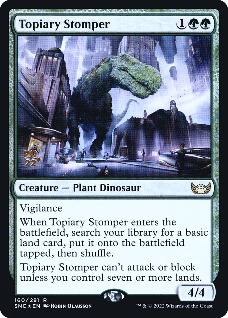Image of Topiary Stomper (PRE-160) - Streets of New Capenna Promos Foil