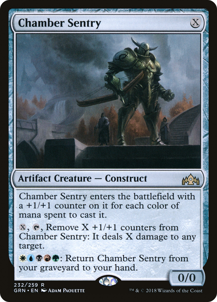 Image of Chamber Sentry (GRN-232) - Guilds of Ravnica Foil