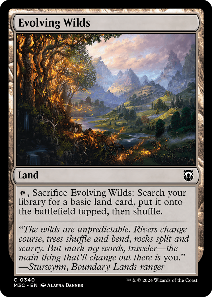 Image of Evolving Wilds (M3C-340) - Modern Horizons 3 Commander