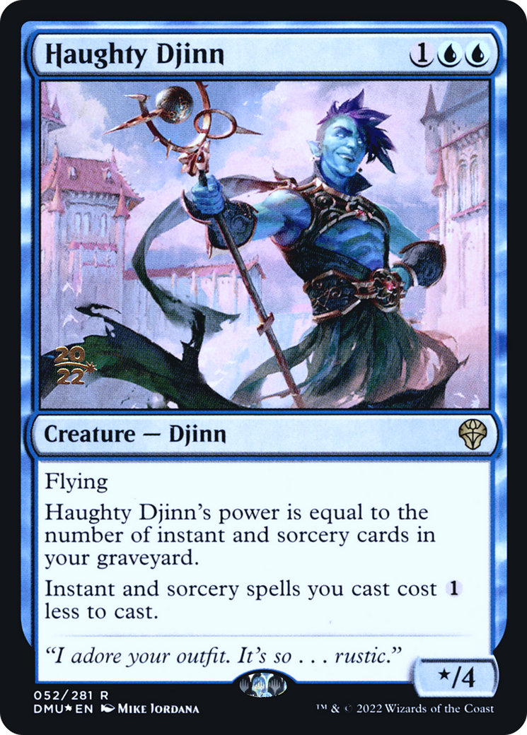 Image of Haughty Djinn (PRE-052) - Dominaria United Promos Foil