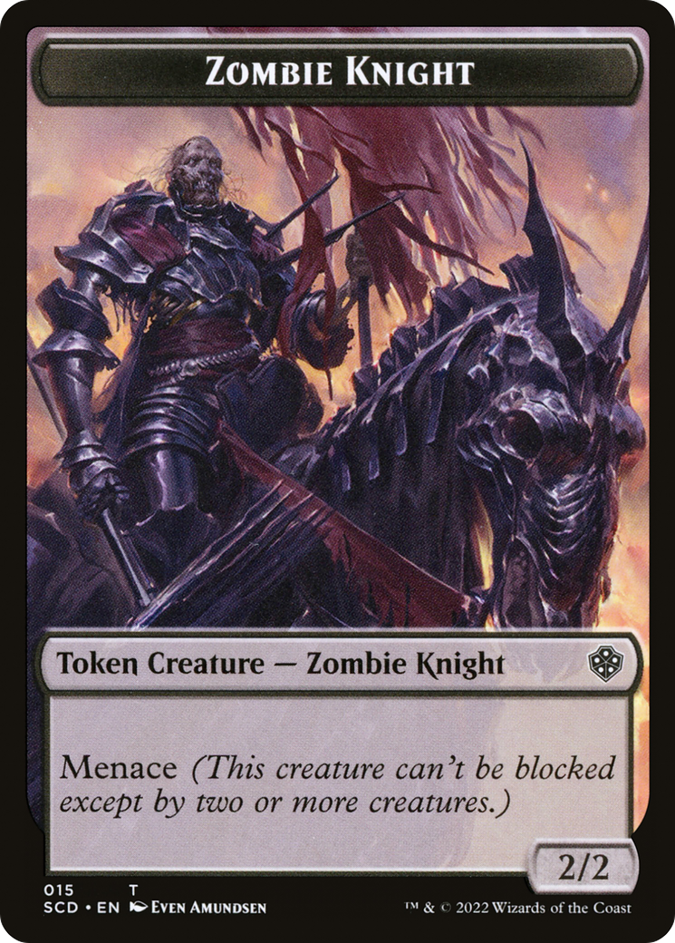 Image of Zombie Knight (TSCD-015) - Starter Commander Deck Tokens Foil